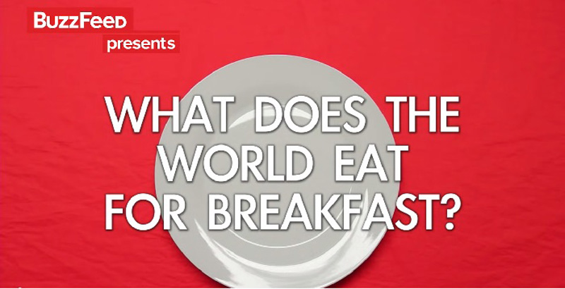 O que as pessoas pelo Mundo comem no café da manhã?
